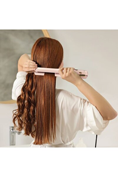 porodo Lifestyle Handheld Hair Straightener – Smart Temp Control, Type-C, 2600mAh, Pink