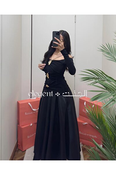 Elegent Black gold glitter dress