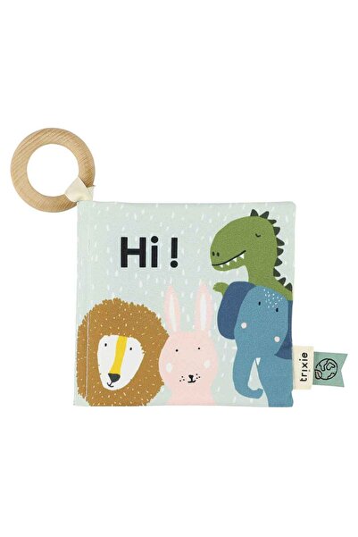 TRIXIE BV Interactive fabric book with activities for babies - 4 animals, TRI...