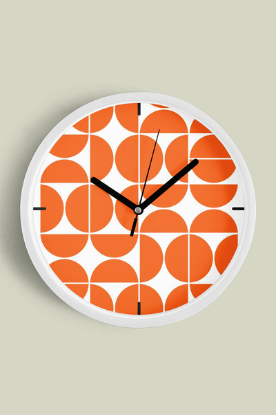 JHAAR Ceas de perete modern cu tematică geometrică abstractă - 25 cm - Carcas...