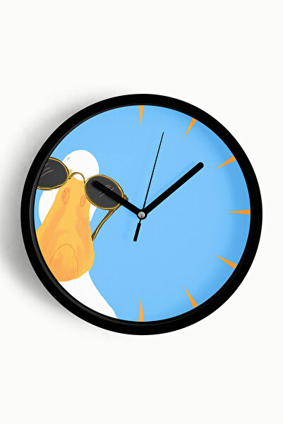 JHAAR Ceas de perete modern drăguț cu gâscă/rață - Ceas de perete pentru came...