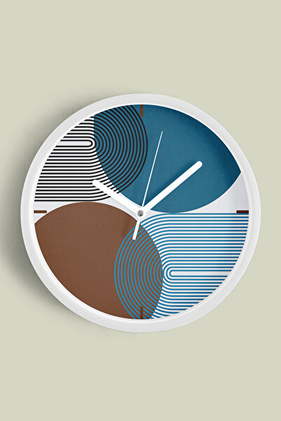 JHAAR Ceas de perete modern cu tematică abstractă - boemă - geometrică - 30 c...