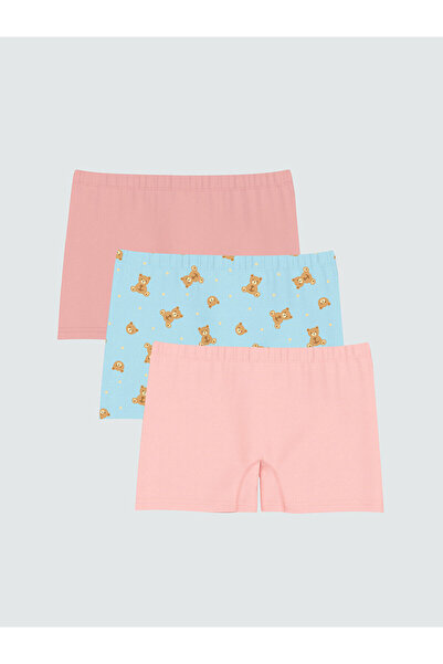 LC Waikiki Baskılı Kız Çocuk Boxer 3'lü