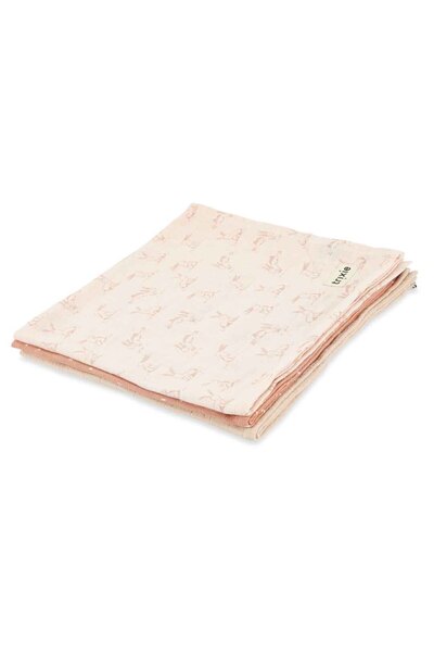 TRIXIE BV Set 3 museline din bumbac - Rosy Rabbit, 55X55cm, TRIXIE