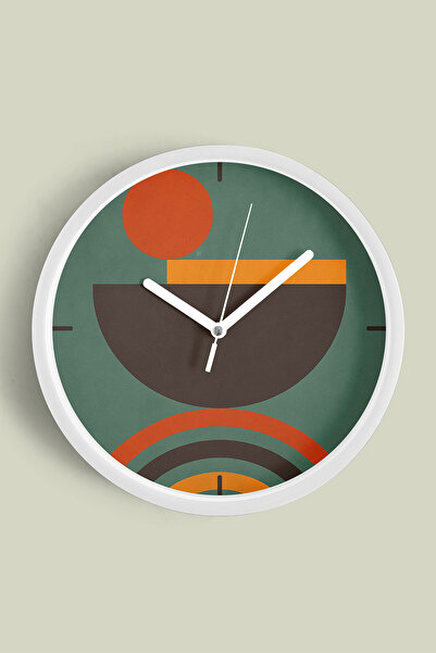 JHAAR Ceas de perete modern cu tematică abstractă - boemă - geometrică - 35 c...