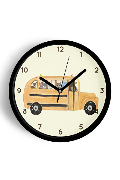 JHAAR Ceas de perete modern pentru camera copiilor cu tematică animale abstra...