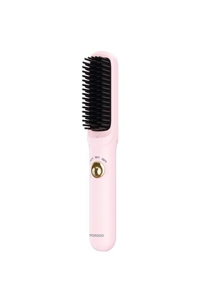porodo Portable Hair Straightener, Cordless - Pink