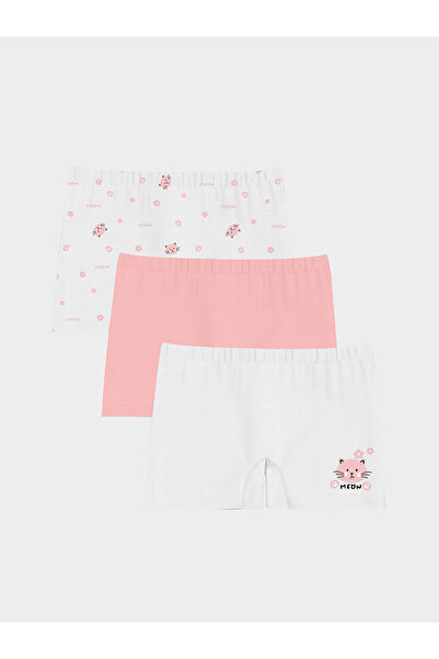 LC Waikiki LCW Kids bedruckte bedruckte Mädchen-Boxershorts im 3er-Pack