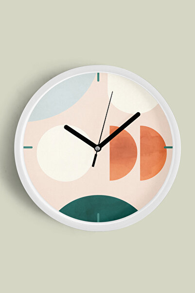 JHAAR Ceas de perete modern cu tematică abstractă - boemă - geometrică - 25 c...