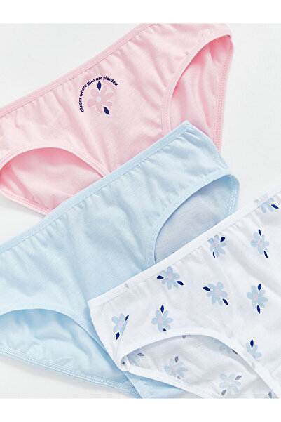 LC Waikiki Σετ 3 εμπριμέ εσώρουχα για κορίτσια