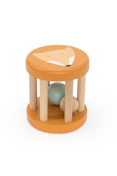 TRIXIE BV Jucărie din lemn pentru bebeluși - Cilindru cu bilă- Mr Fox, TRIXIE...