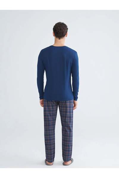 LC Waikiki Standard Fit Bear Teddy Printed Men's Pajamas Set