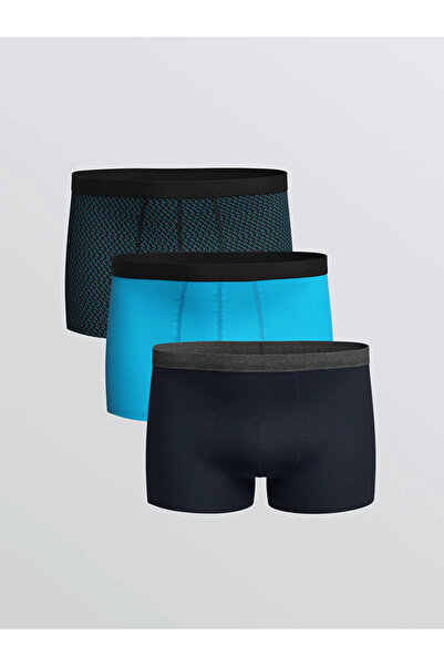 LC Waikiki Standard Mold Cotton Flexible Men's Boxers 3-Piece