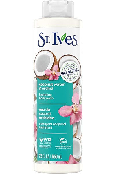 St. Ives غسول الجسم المرطب بجوز الهند والأوركيد الطبيعي 100%، 22 أونصة
