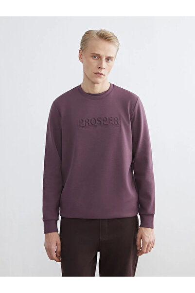 LC Waikiki Ανδρικό φούτερ με στάμπα Crew Neck