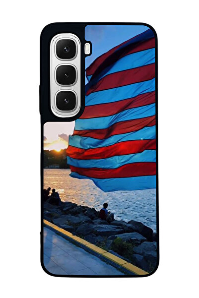 Aksel Kılıf متوافق مع هاتف INFINIX Hot 60 مطبوع ، أسود غير لامع، سيليكون ناعم...