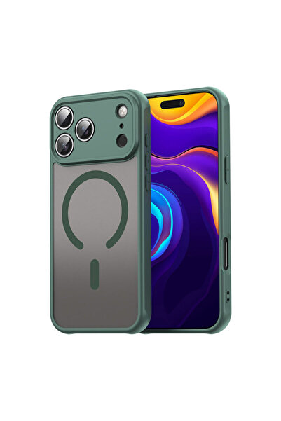 Joyshell Husa pentru iPhone 17 Pro Max, Frost Matte compatibil cu MagSafe, Verde