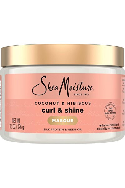 Shea Moisture SheaMoisture Curl & Shine Moisture Mask for Dry Hair with Hibiscus & Coconut, 12 oz