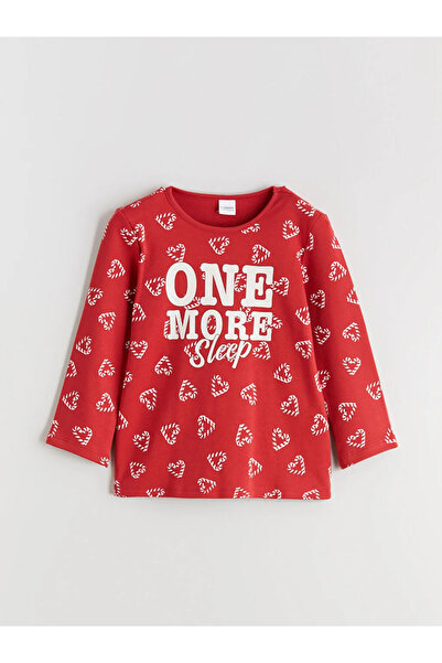 LC Waikiki Crew Neck Printed Girl's Pajama Set