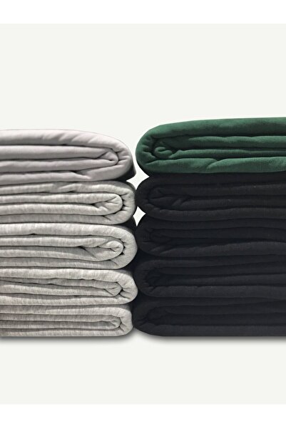 Yiğit Kumaş 3 Yarn Combing Cotton Fabric Set, 10 Pieces with Lengths Ranging from 80-95 cm