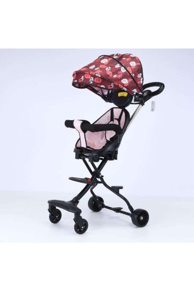 OEM Carucior pliabil, Sport, roz, Cu copertina pentru protectie UV detasabila...