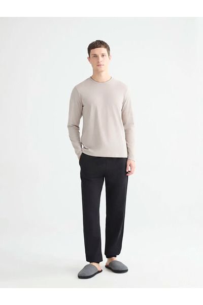 LC Waikiki Ανδρικές πιτζάμες με μακρυμάνικη λαιμόκοψη