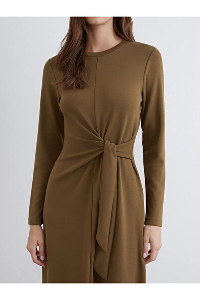 LC Waikiki Crew neck waist dress