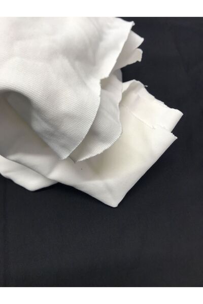 Yiğit Kumaş Winter Combed Cotton Fabric, Piece 75X200 cm Ecru Color (There Is a Stain)