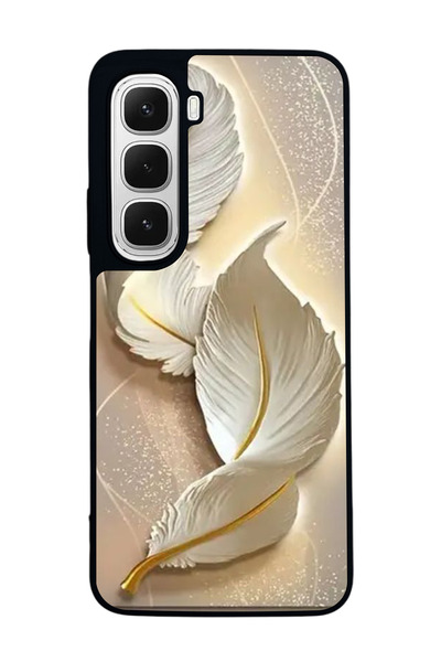 Aksel Kılıf متوافق مع هاتف INFINIX Hot 60 مطبوع ، أسود غير لامع، سيليكون ناعم...