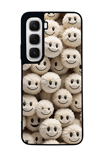 Aksel Kılıf متوافق مع هاتف INFINIX Hot 60 مطبوع ، أسود غير لامع، سيليكون ناعم...