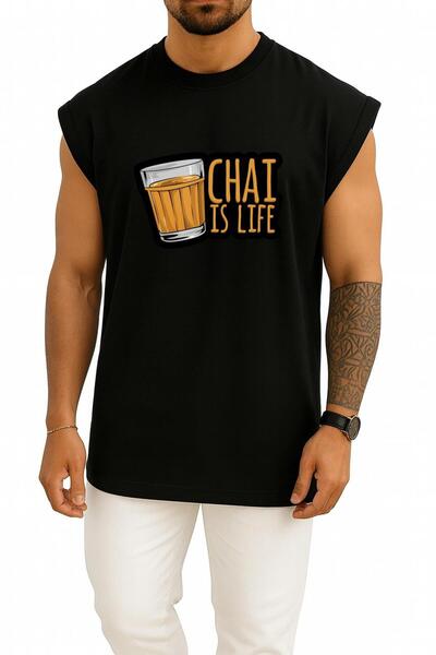 Bahriyeli Collection supradimensionat Chai İs Life Sân-Bernardine B cu imprim...