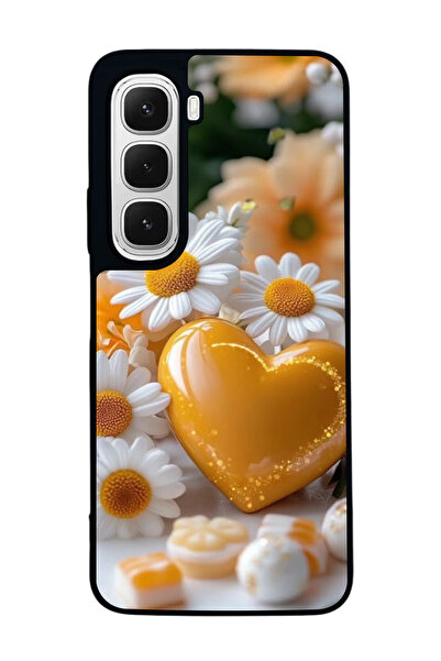 Infinix hot 60i Compatible Printed, Matt Black,Soft Silicone, Protective,Shock Absorbing Cover,Case