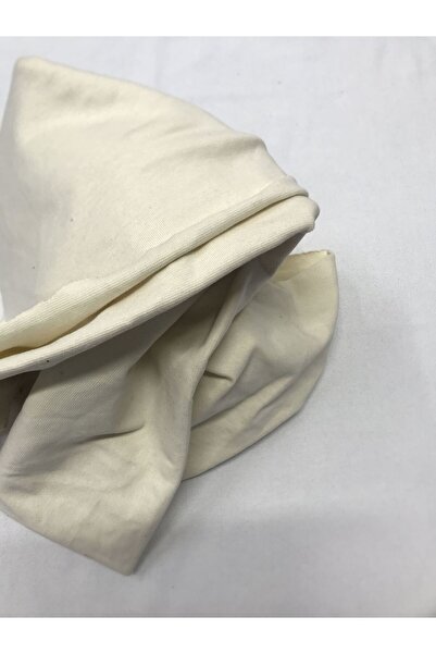 Yiğit Kumaş Thin Ribana Fabric, Piece 120X135 cm Cream Color