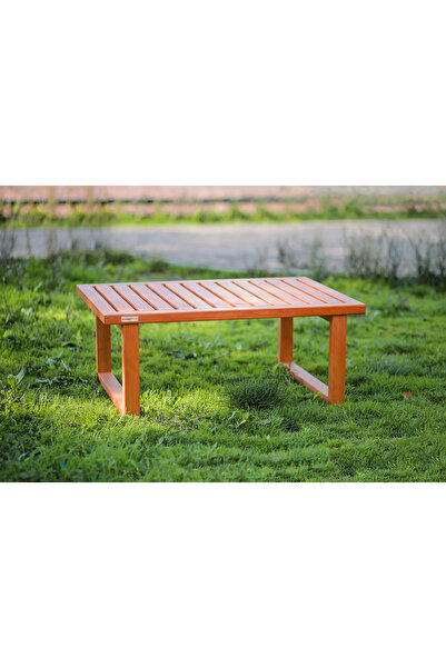 RAWZEN HOME Doğal Ahşap Masa I Bahçe & Balkon Orta Sehpa | Dış Mekan Uyumlu