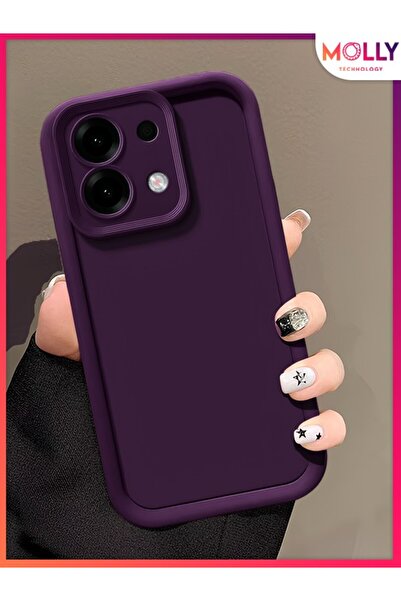Molly Deep Purple Edges Thick Pan Silicone Case for Xiaomi Redmi 15C