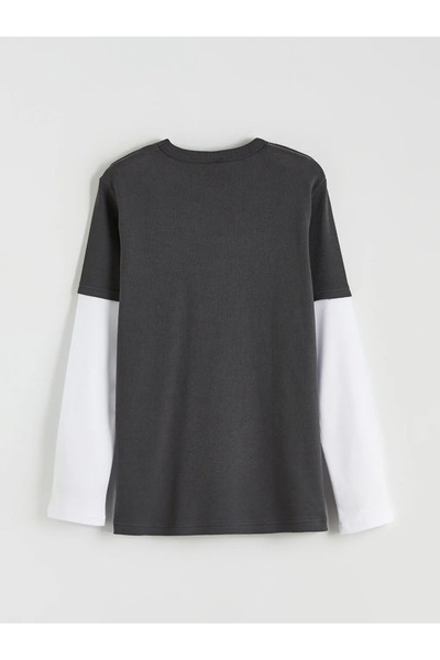 LC Waikiki Μπλουζάκι για αγόρι με στάμπα με λαιμόκοψη