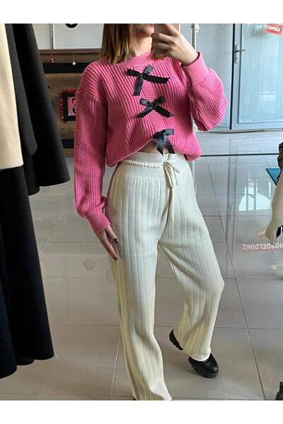 Sublime Butik Γυναικείο ψηλόμεσο παντελόνι που δεν διαγράφει τη γραμμή της μέ...