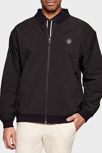 BOSS Logolu Regular Fit Kolej Yaka Çift Kullanımlı Bomber Ceket Erkek CEKET 5...