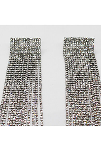 velve Μακριά σκουλαρίκια Zanya, με ημιπολύτιμες πέτρες, ασημένια, ZANYA1