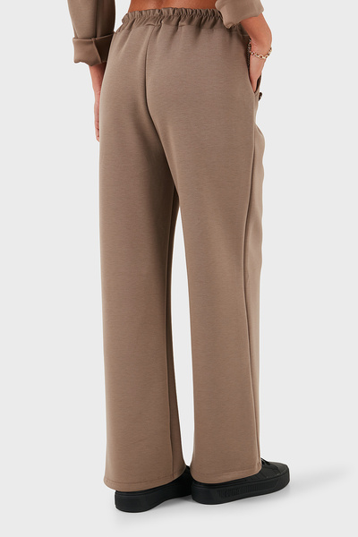 Via Dante Παντελόνι με ελαστική μέση και φαρδύ πόδι με λεπτομέρεια με κουμπιά PANTOLON 6888573