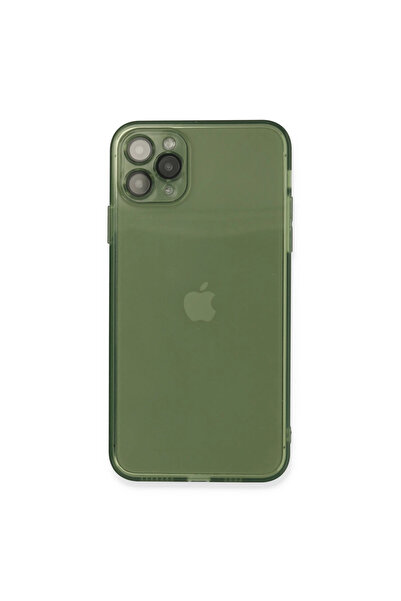 Najmaddin حافظة آيفون 11 برو ماكس من السيليكون - أخضر