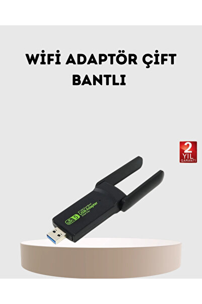 Genel Markalar CEYLAN ADAM Ultratekno Dual Band WiFi Adaptör – 1200 Mbps, USB 3.0, Çift Antenli, Geniş Kapsama Alan