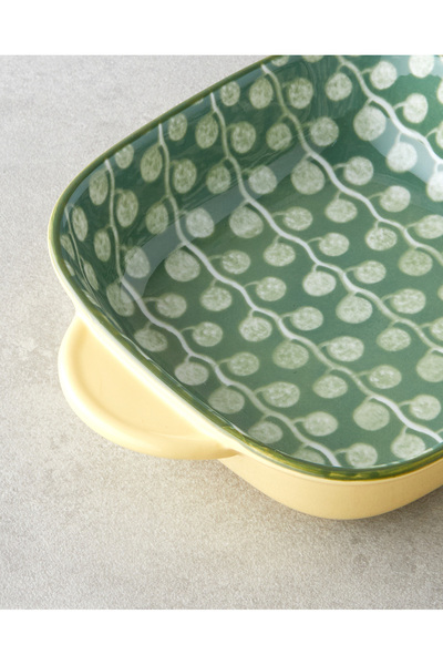 English Home Plantopia Porcelain Boat Plate 18X14 cm Green