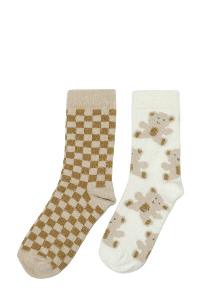 Polaris BEAR WRM 2 LI SKT-W 5PR KAHVE MULTI Kadın 2'li Soket Çorap