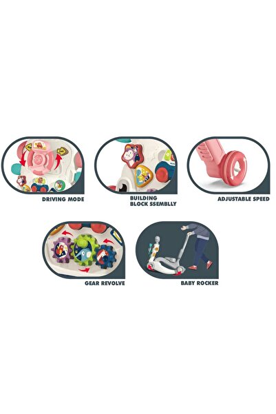 Generic 6-in-1 Multifunctional Baby Walker for Infant's Motor and Cognitive Development