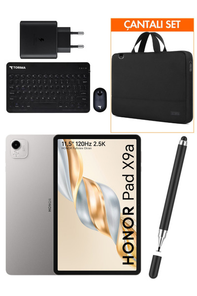 HONOR Pad X9A 8GB 256GB Wi-Fi 11.5 Inç Gri TABLET+5'Lİ SET (RESMİ DİSTRİBÜTÖR...