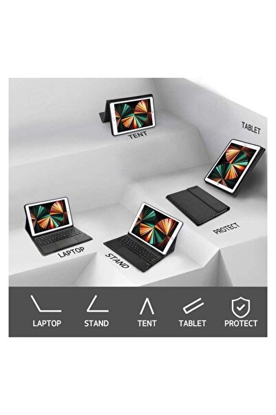 ELTERAZONE 9th Generation Keyboard Case (2021) - 10.2 Case with Keyboard for 8th & 7th Gen / Pro 10.5 WX Black