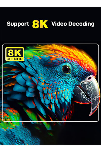 TV98 Android 14 8K TV Stick with Remote Control , Set Top TV Box(8GB + 128GB)