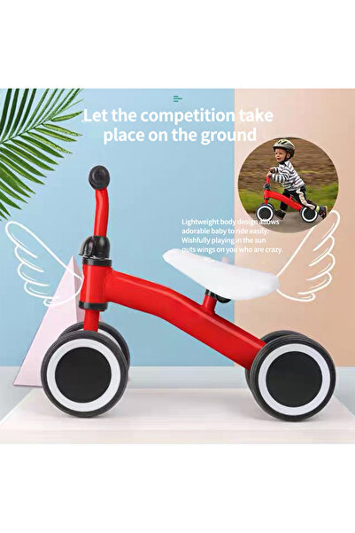 Ma Baby Kids Balance Bike, Baby Tricycle, 4 Wheels Bicycle for Age 1-3 Years Boys and Girls