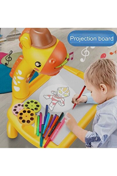 Generic Adjustable Rotating Kids Projector Painting With 12 Colour Markers And 48 Patterns To Trace